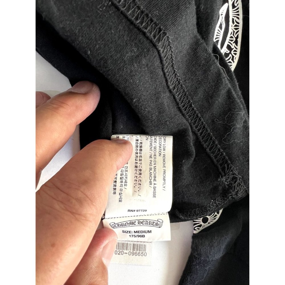 Chrome Hearts Long Sleeve Pocket Tee in Black - Picture 6 of 6